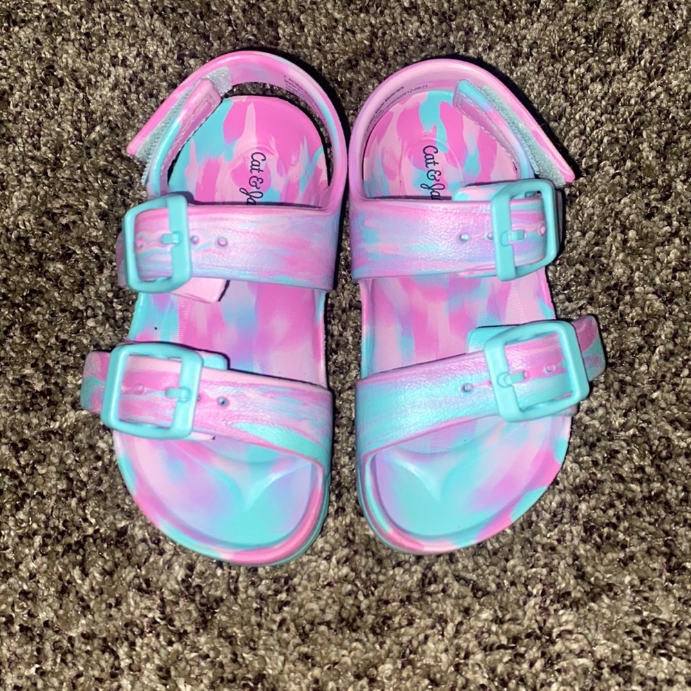 Toddler Girl Tie-Dye Sandals-Size 7